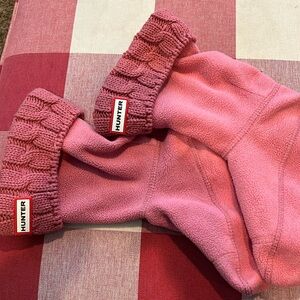 Hunter rain boots socks (for short boots) 2 pairs pink and gray